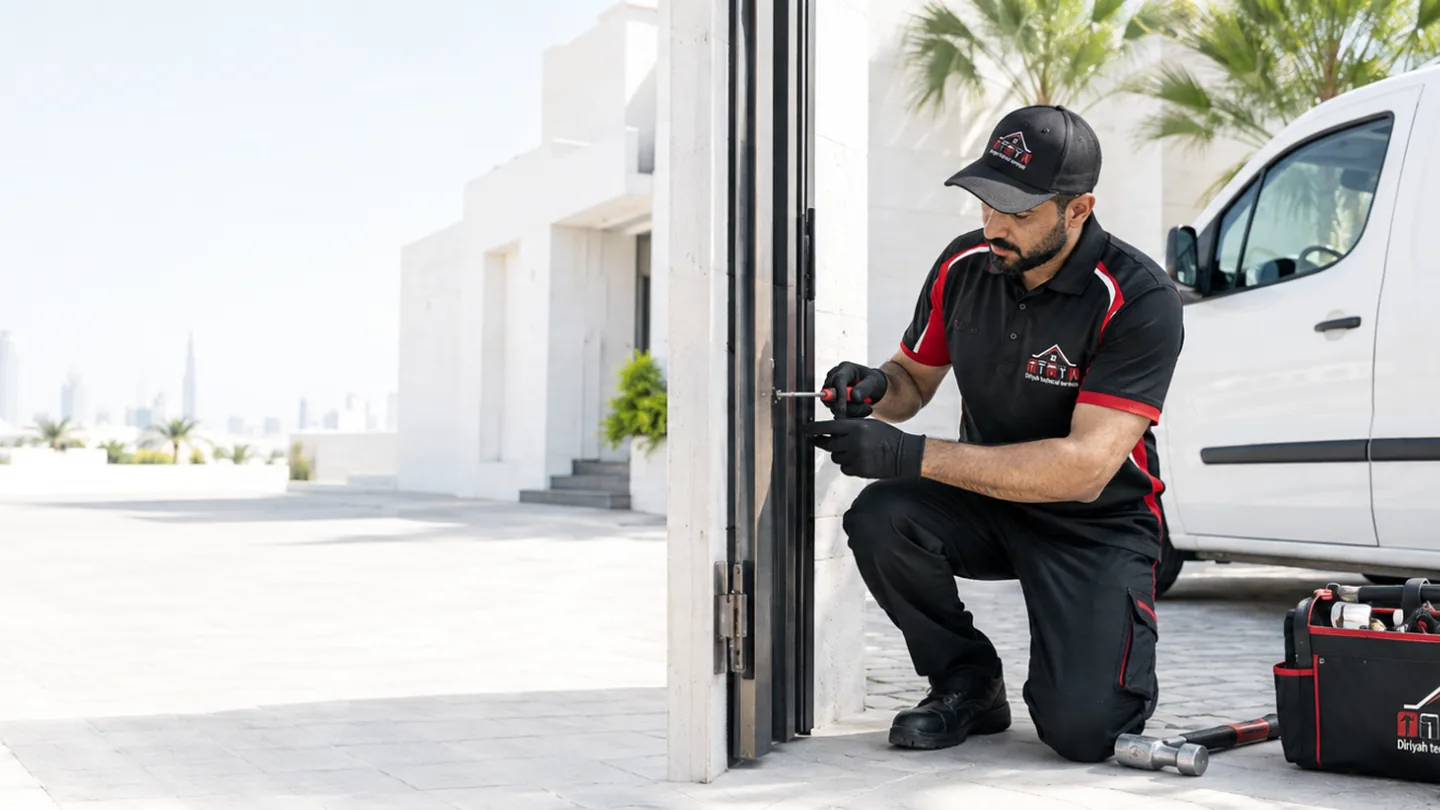 Handyman tools prepared for maintenance and installation work in Dubai